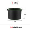 15 Gallon 3PCS