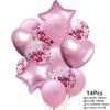 14pcs Pink C