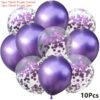 10pcs Metal C Purple