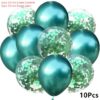 10pcs Metal C Green