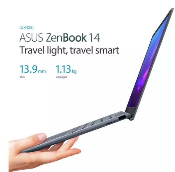 ASUS ZenBook 14inch i5 8GB 256GB Laptop travel light